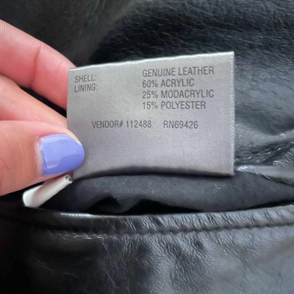 WILSONS LEATHER Genevieve Belted Leather Jacket Large - Picture 8 of 9